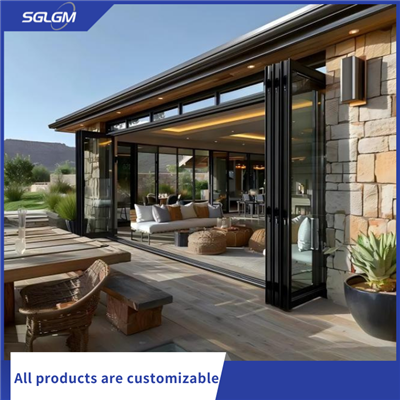 Portes exteriors plegables d'alumini