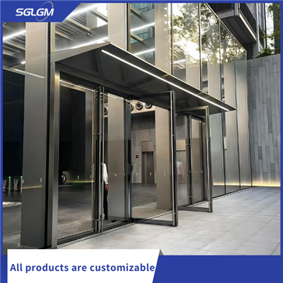 Porta comercial d'alumini